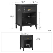 Monarch Hill Hawken Nightstand - Black