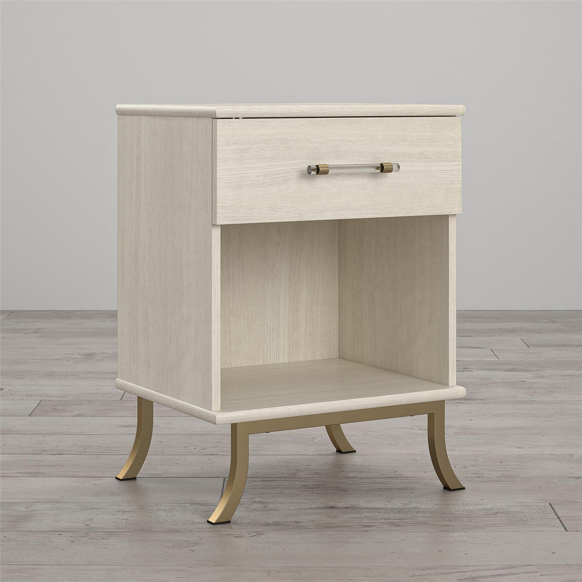 Monarch Hill Clementine White Nightstand - Ivory Oak