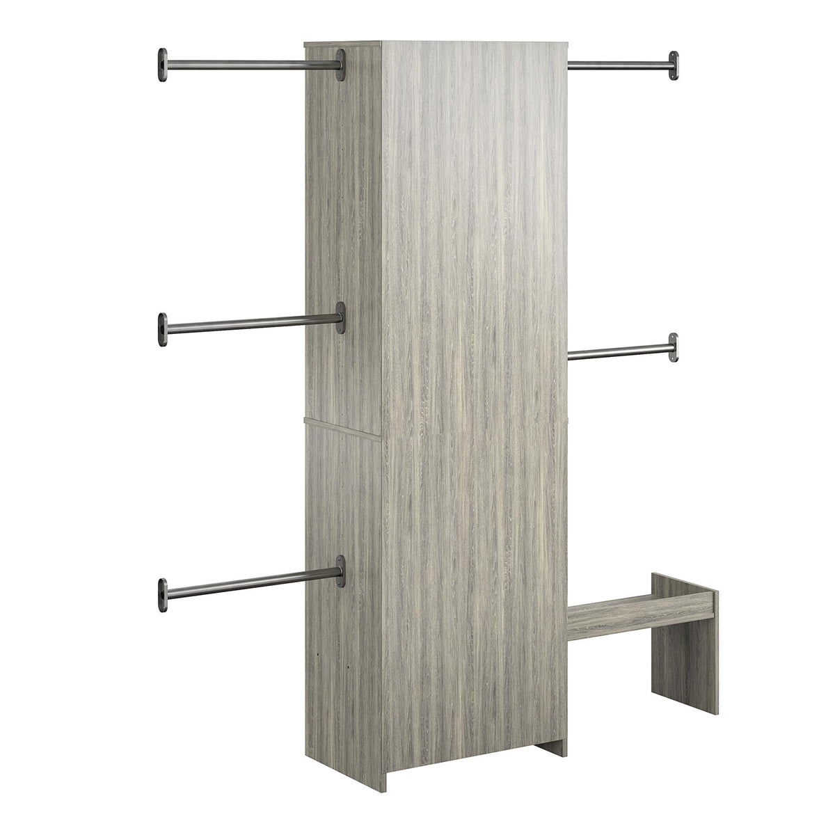 Nova Grow with Me Grey Oak Adjustable Kids’ Closet Organizer System - Gray Oak