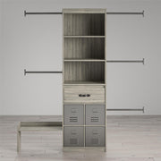 Nova Grow with Me Grey Oak Adjustable Kids’ Closet Organizer System - Gray Oak