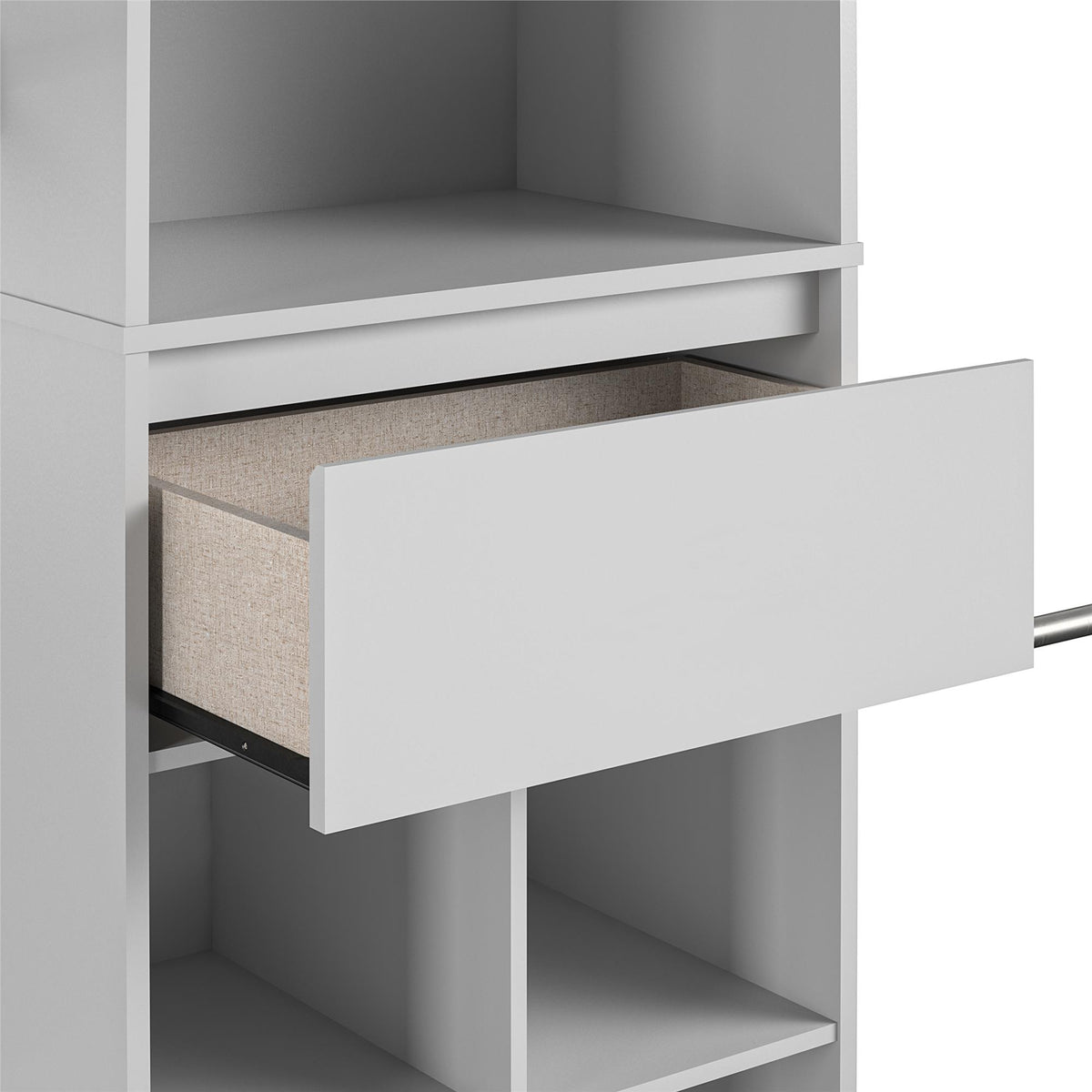 Grow with Me Grey Adjustable Kids' Closet Organizer System - Dove Gray