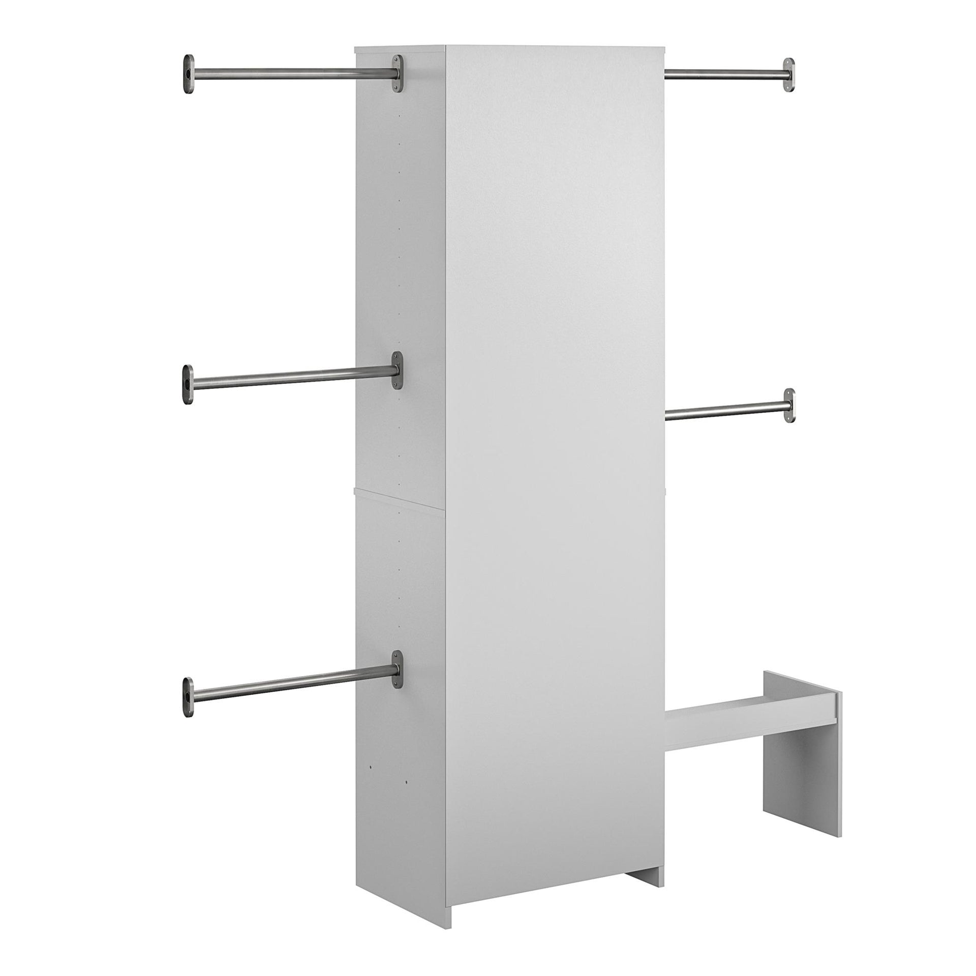 Grow with Me Grey Adjustable Kids' Closet Organizer System - Dove Gray