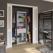 Grow with Me Grey Adjustable Kids' Closet Organizer System - Dove Gray
