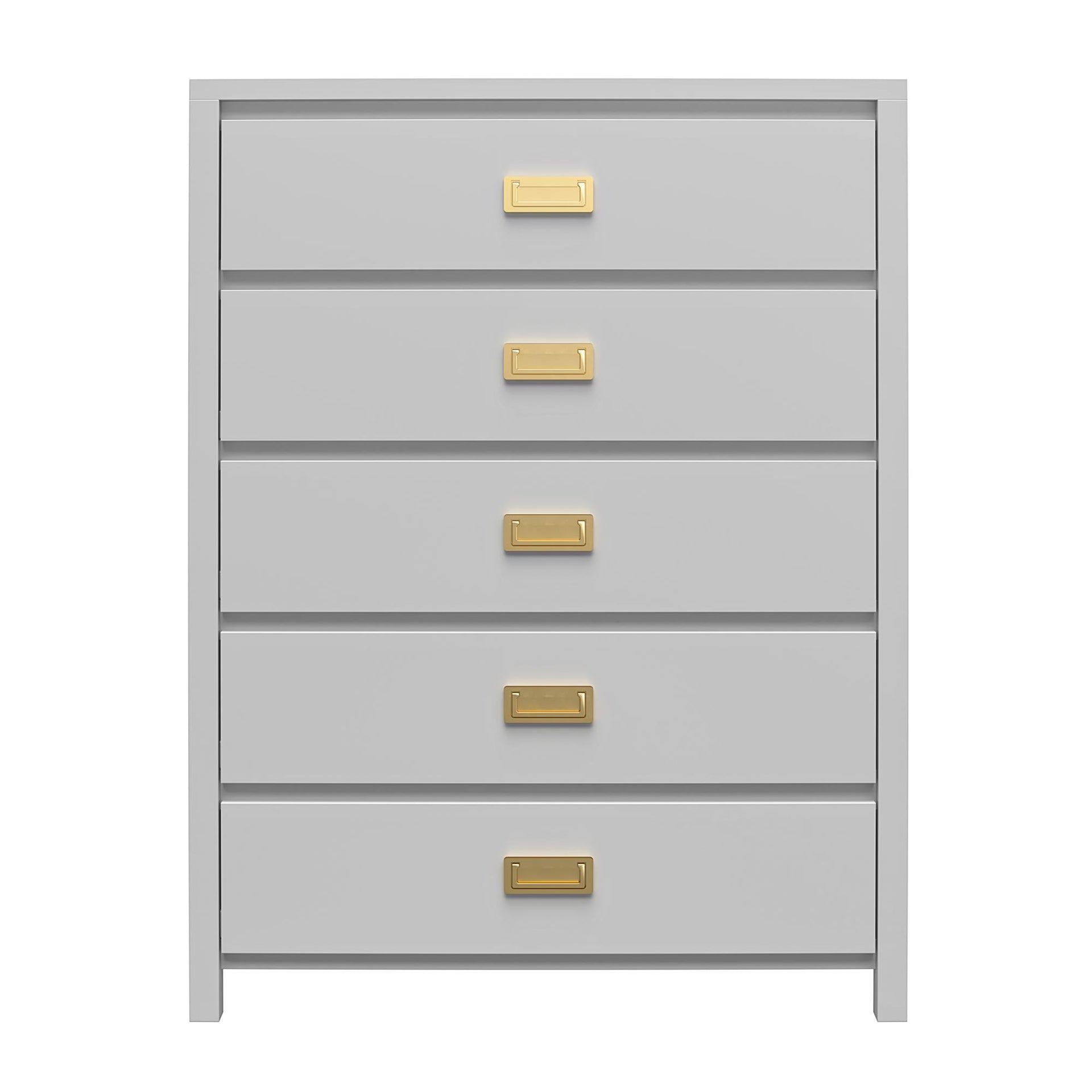 Monarch Hill Haven 5 Drawer Kids' Dresser - Dove Gray