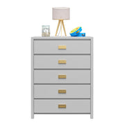 Monarch Hill Haven 5 Drawer Kids' Dresser - Dove Gray