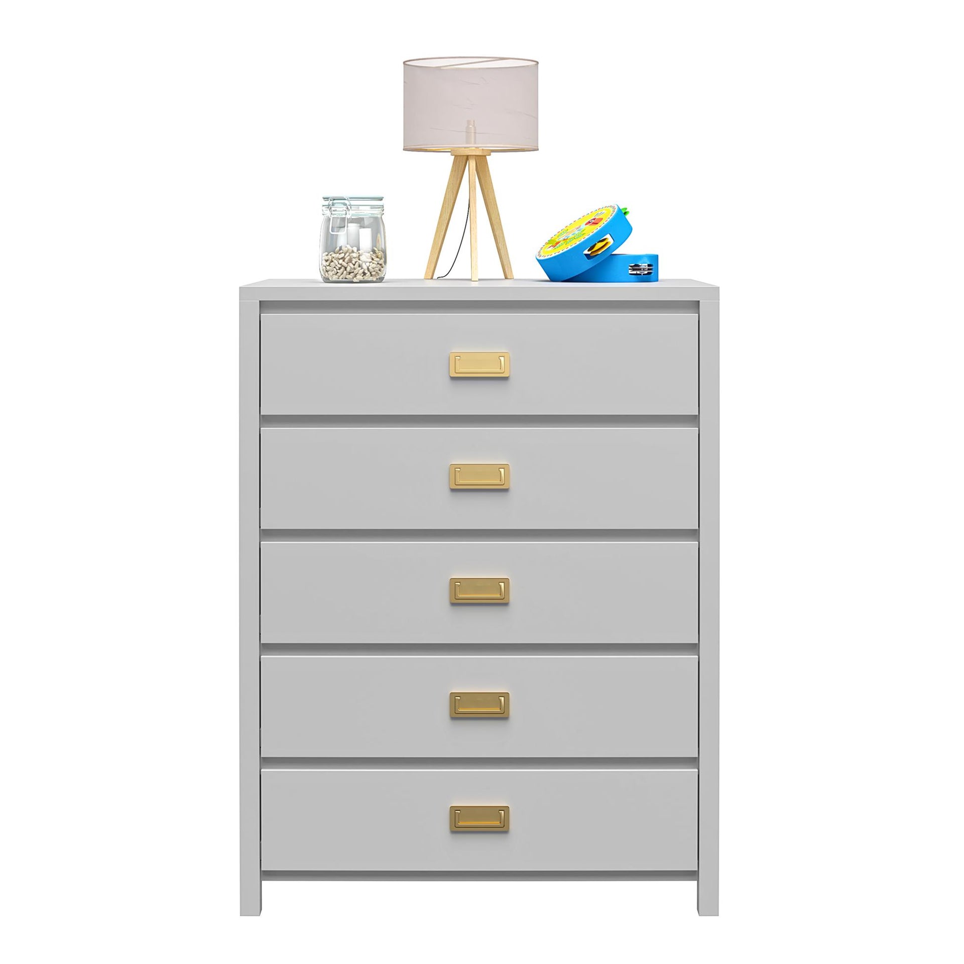 Monarch Hill Haven 5 Drawer Kids' Dresser - Dove Gray