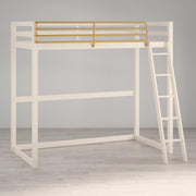 Little Seeds Monarch Hill Haven Metal Loft Bed - White - Twin