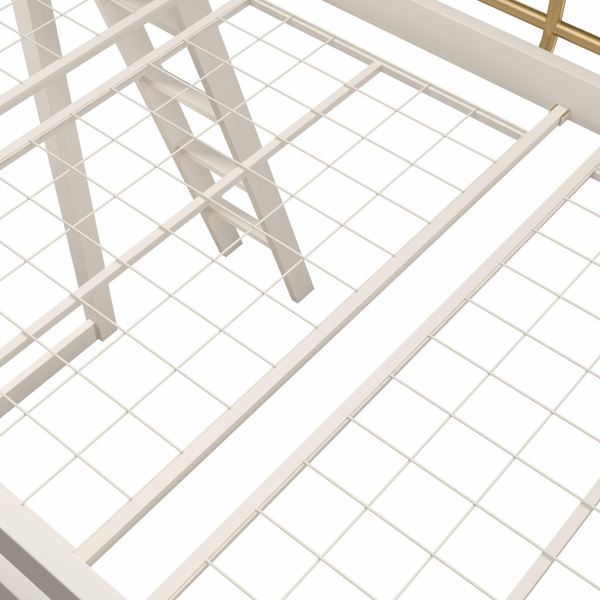 Little Seeds Monarch Hill Haven Metal Loft Bed - White - Twin
