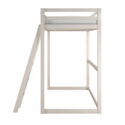 Little Seeds Monarch Hill Haven Metal Loft Bed - White - Twin