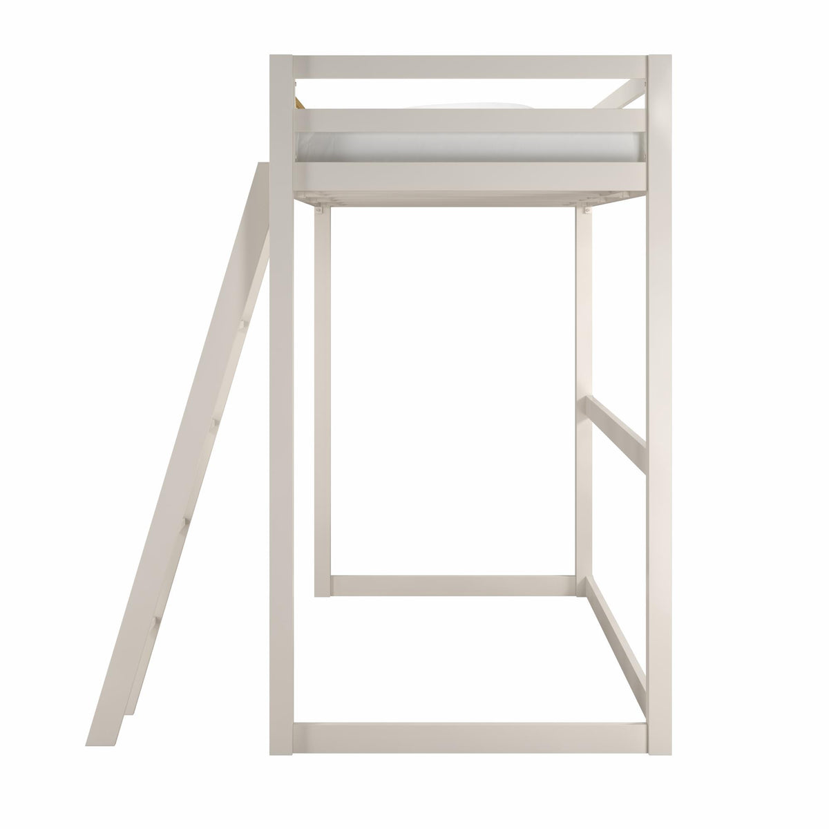 Little Seeds Monarch Hill Haven Metal Loft Bed - White - Twin