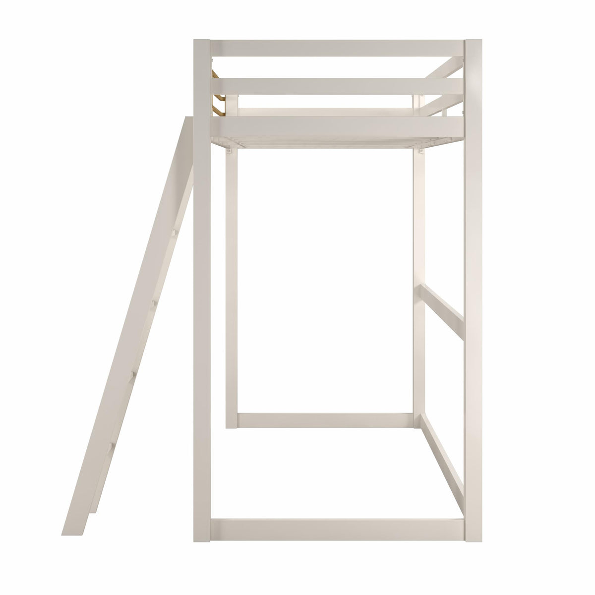 Little Seeds Monarch Hill Haven Metal Loft Bed - White - Twin
