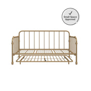 Little Seeds Monarch Hill Wren Metal Daybed with Trundle - Gold - Twin