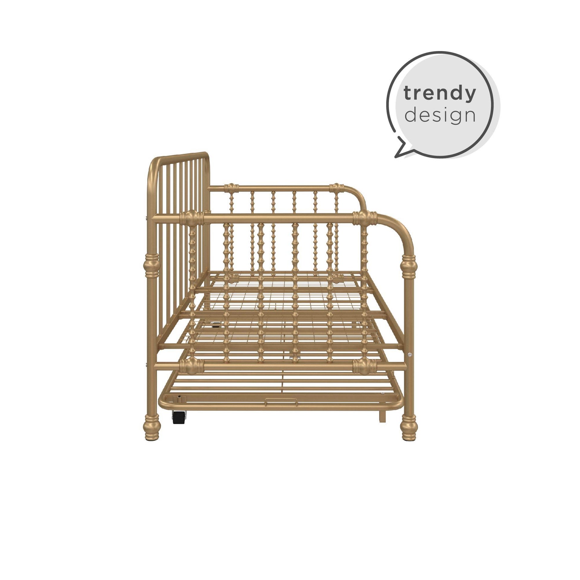 Little Seeds Monarch Hill Wren Metal Daybed with Trundle - Gold - Twin