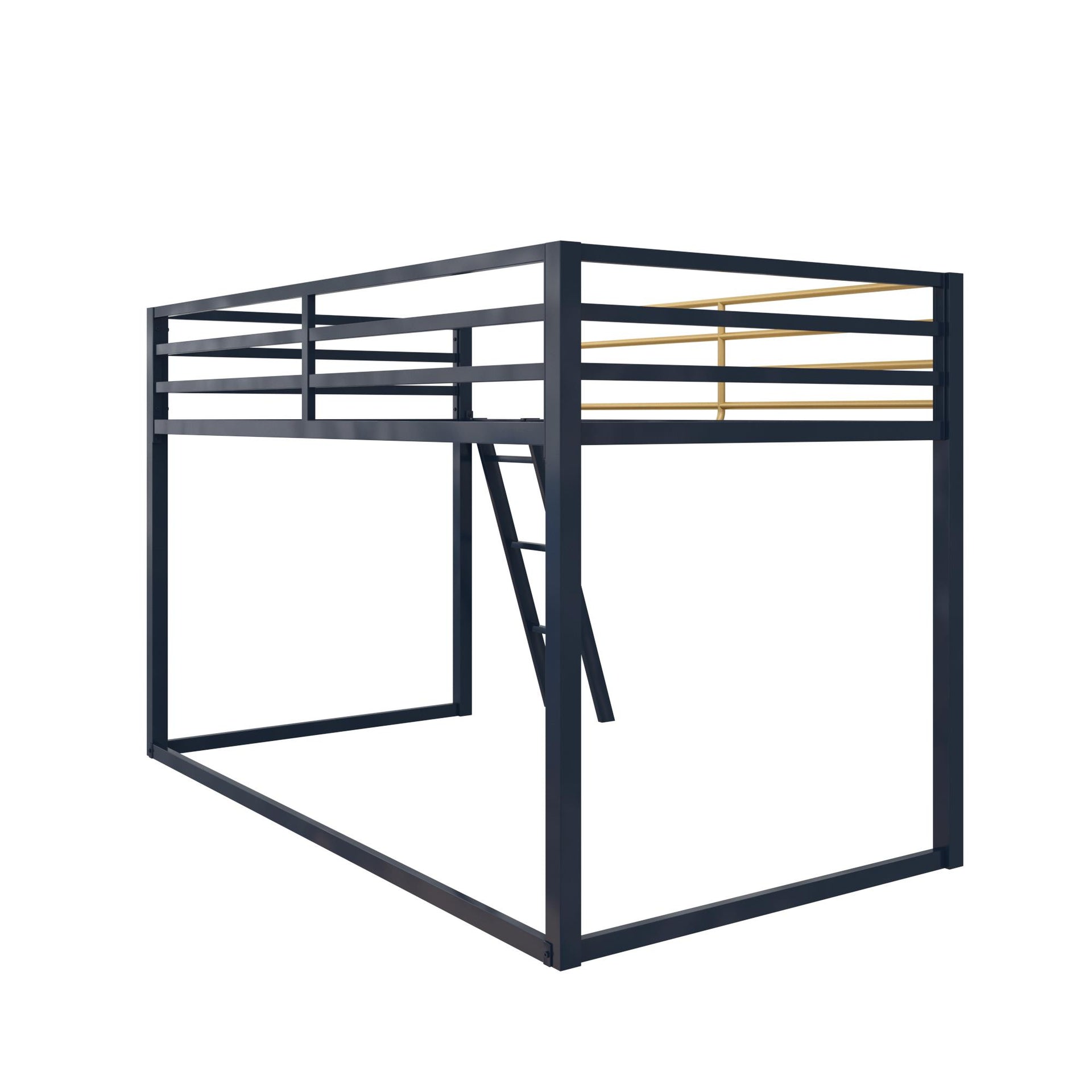 Little Seeds Monarch Hill Haven Twin Metal Junior Loft Bed - Navy - Twin