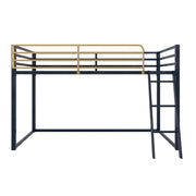 Little Seeds Monarch Hill Haven Twin Metal Junior Loft Bed - Navy - Twin