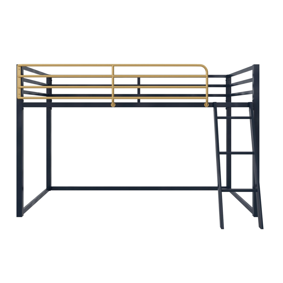 Little Seeds Monarch Hill Haven Twin Metal Junior Loft Bed - Navy - Twin