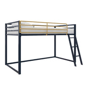 Little Seeds Monarch Hill Haven Twin Metal Junior Loft Bed - Navy - Twin