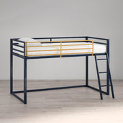 Little Seeds Monarch Hill Haven Twin Metal Junior Loft Bed - Navy - Twin